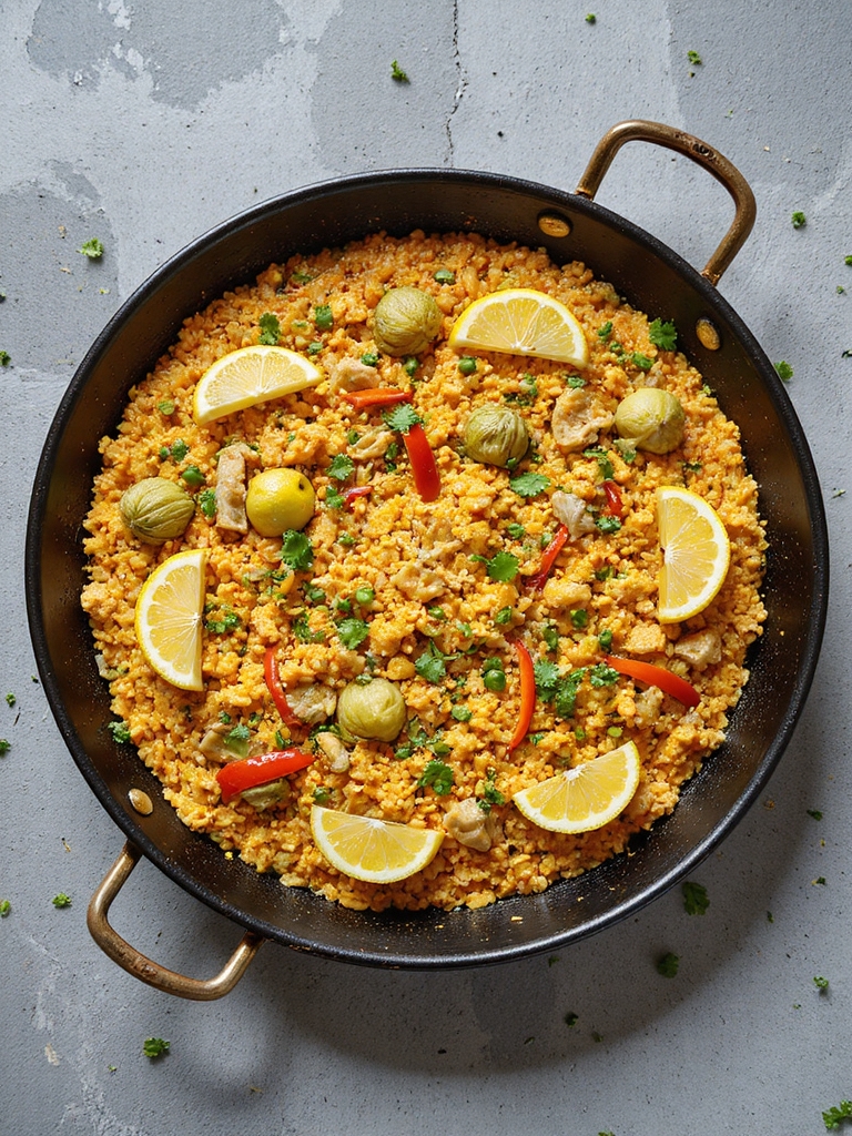 vegan seafood paella recipe