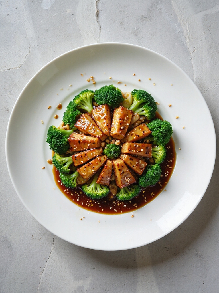vegan tempeh broccoli stir fry
