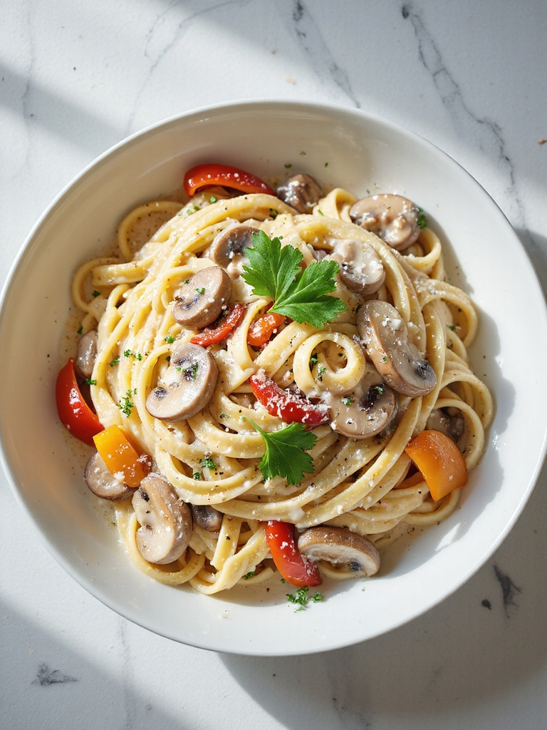 vegetarian alfredo pasta recipe