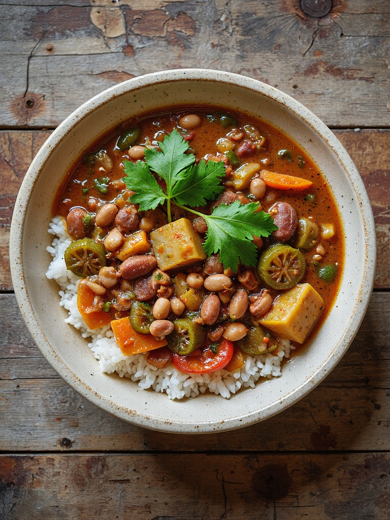 vegetarian gumbo with spices