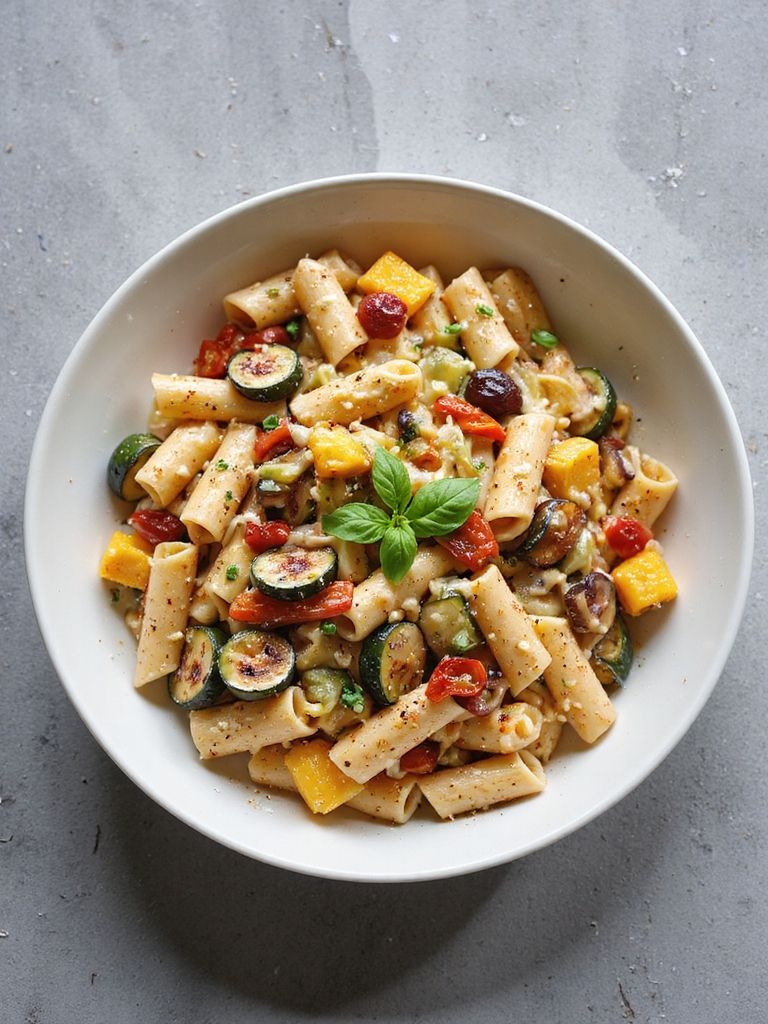 vegetarian philly cheesesteak pasta