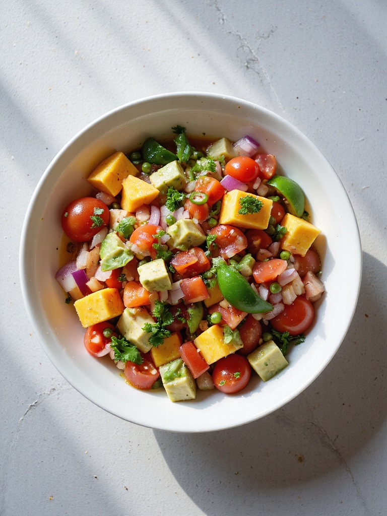vibrant balanced salsa topping