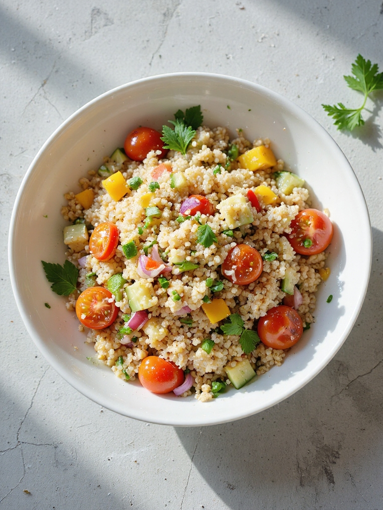 vibrant quinoa vegetable salad