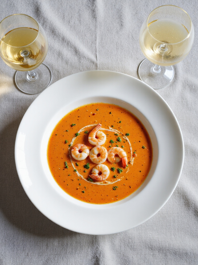 wine selections for seafood bisque