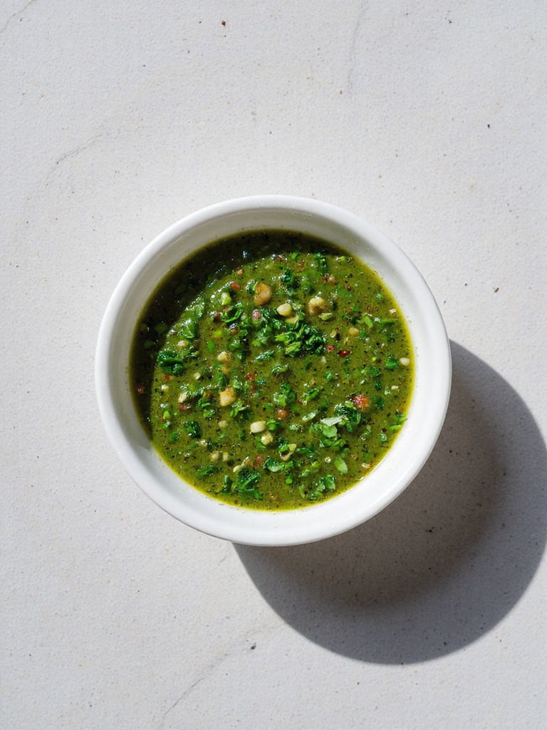 zesty chimichurri for fish