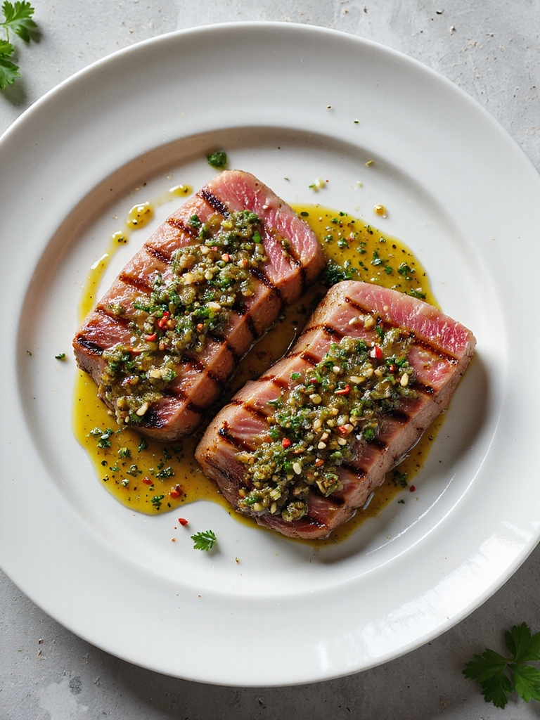 zesty grilled tuna steaks