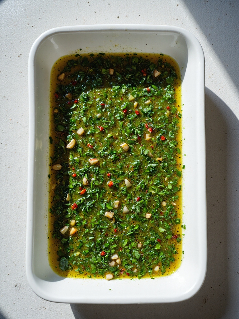 zesty herb infused steak marinade