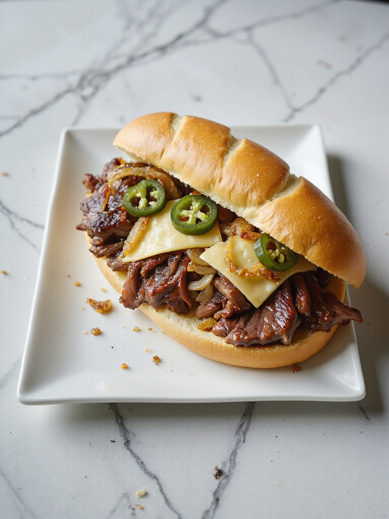 zesty jalape o steak sandwich