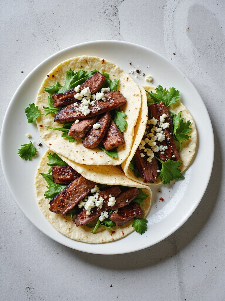 zesty juicy steak tacos