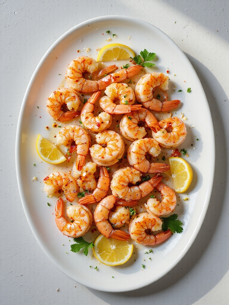 zesty lemon garlic shrimp