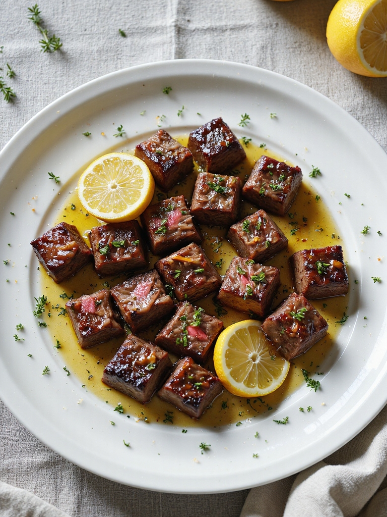 zesty lemon thyme steak bites