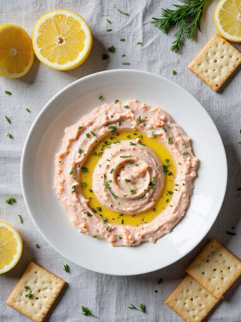 zesty salmon herb dip