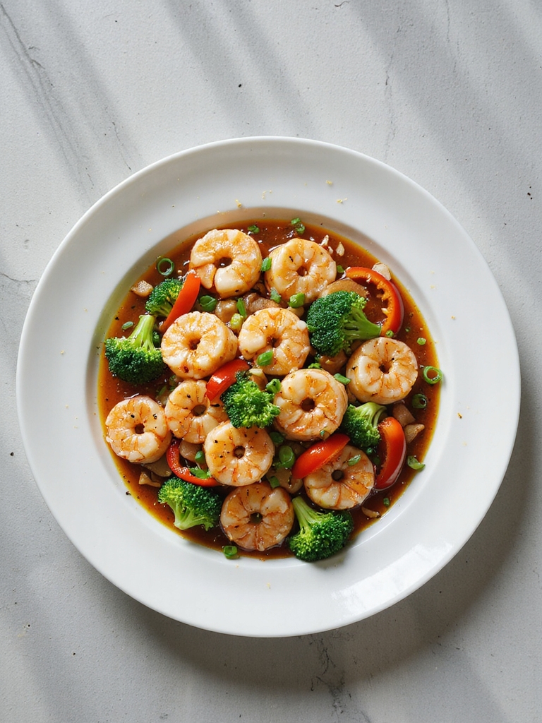 zesty shrimp vegetable stir fry
