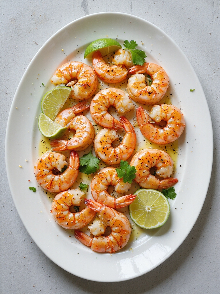zesty shrimp with cilantro