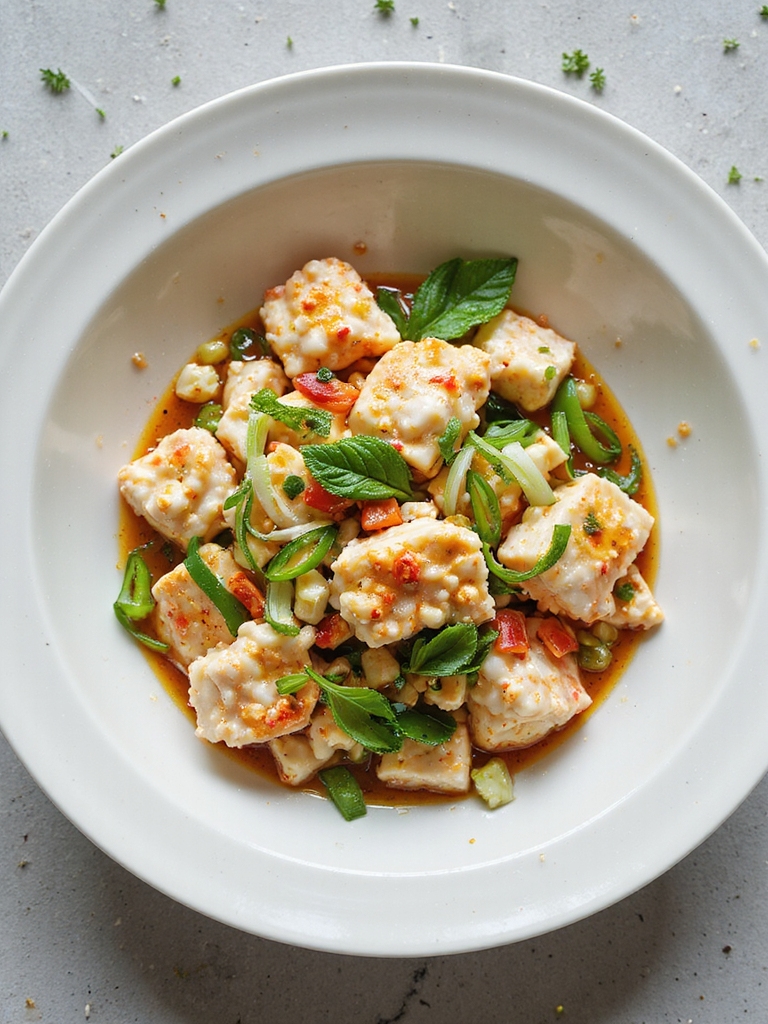 zesty spicy crab salad