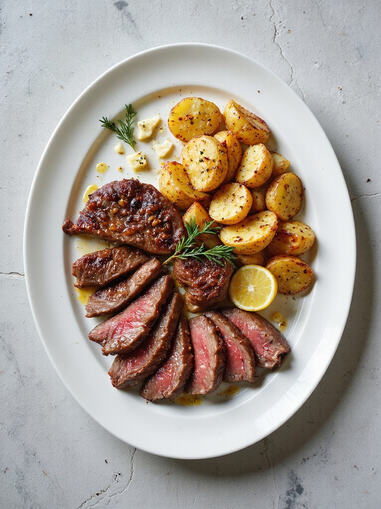 zesty steak with potatoes