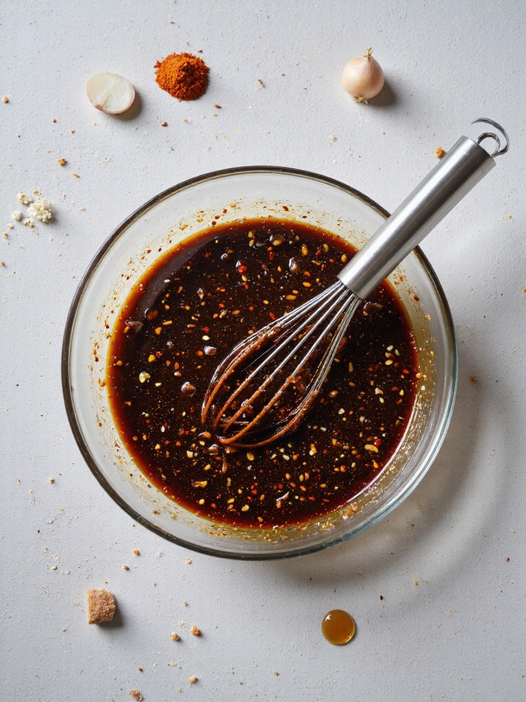 balanced savory sweet spicy marinade