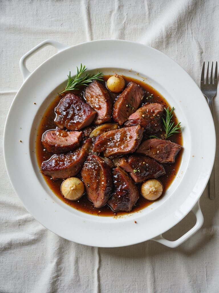 balsamic brown sugar glazed roast