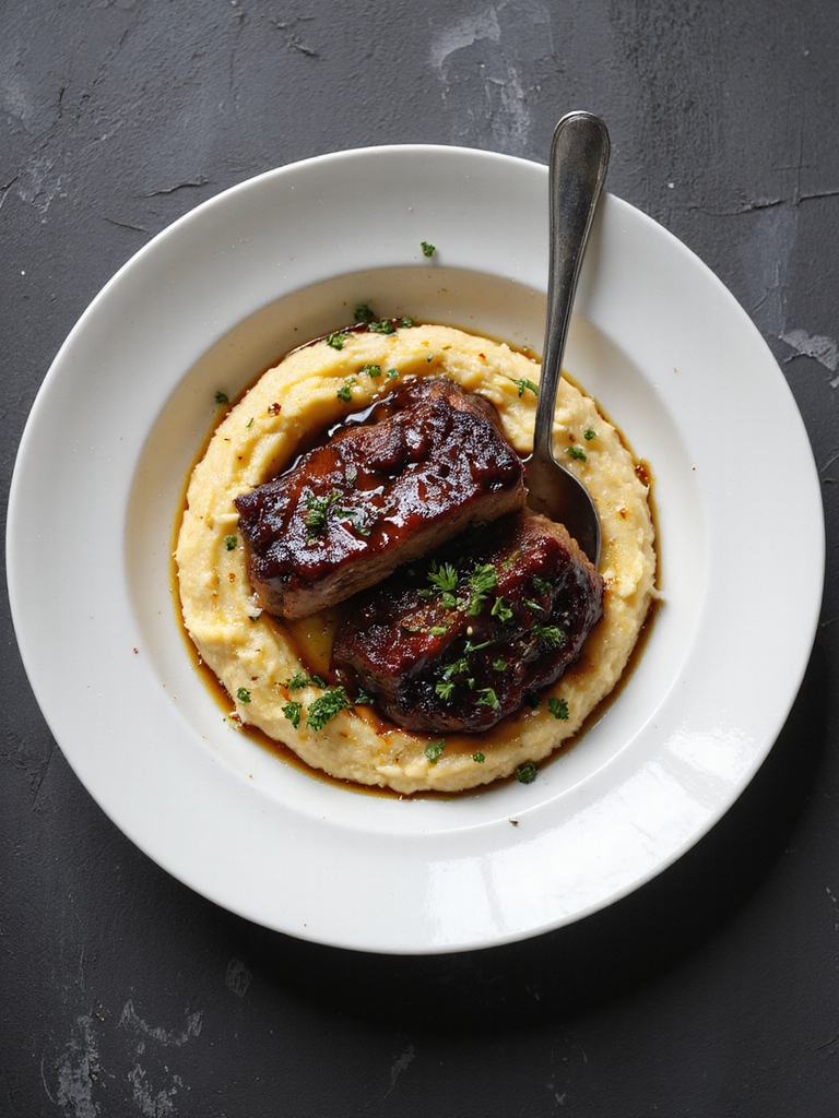 balsamic glazed fall apart short ribs