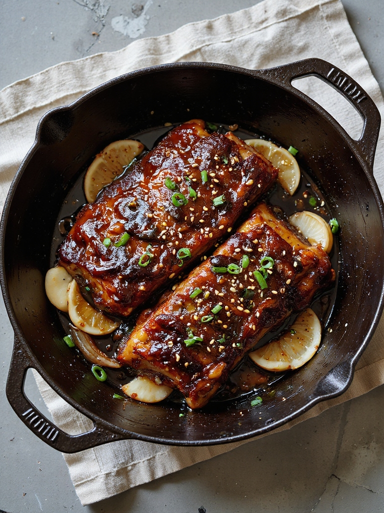 braise sear reduce glaze