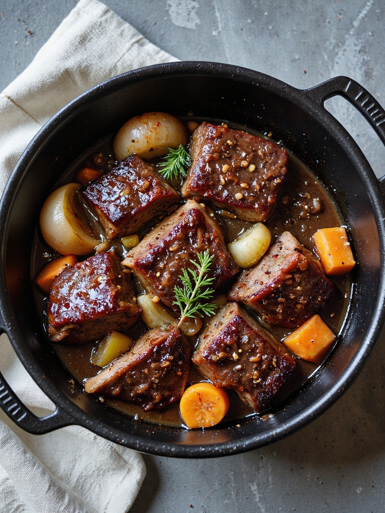 braising short ribs with depth