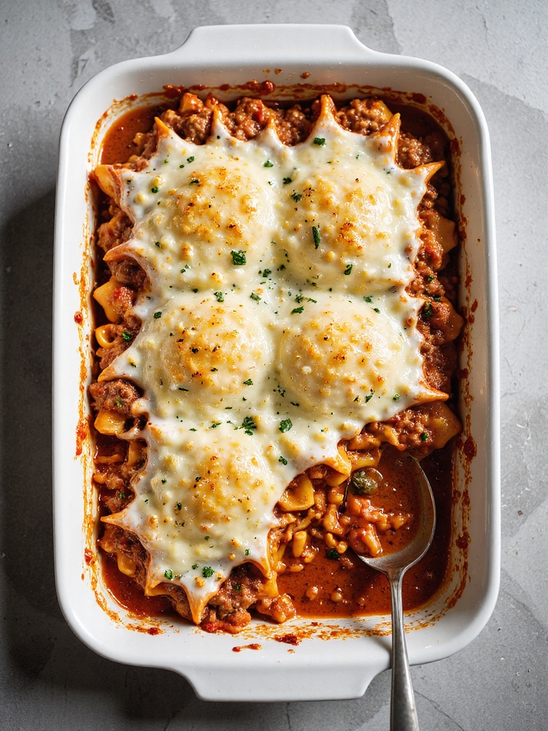 cheesy baked ziti with beef