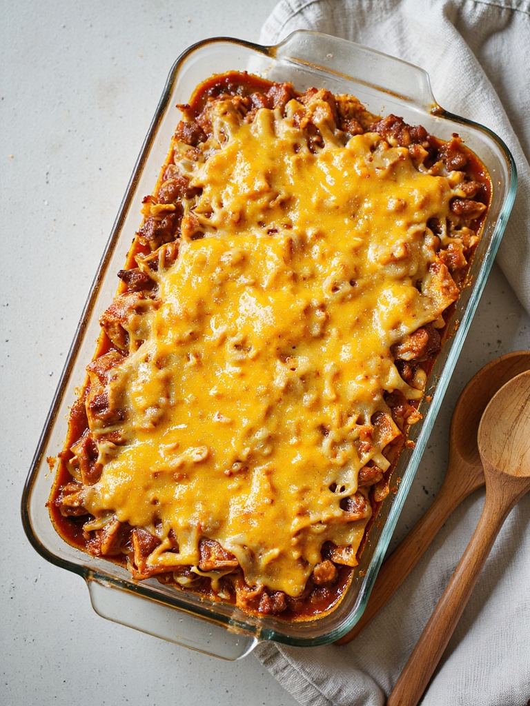 cheesy beef enchilada casserole