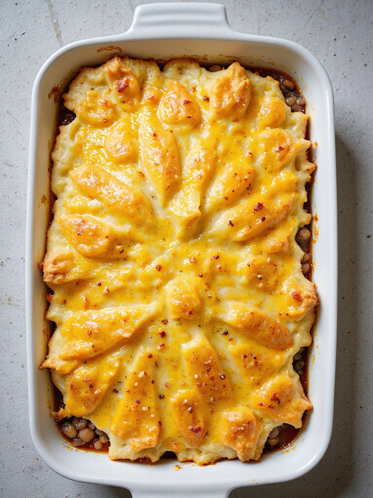 cheesy herbed beef shepherd s pie