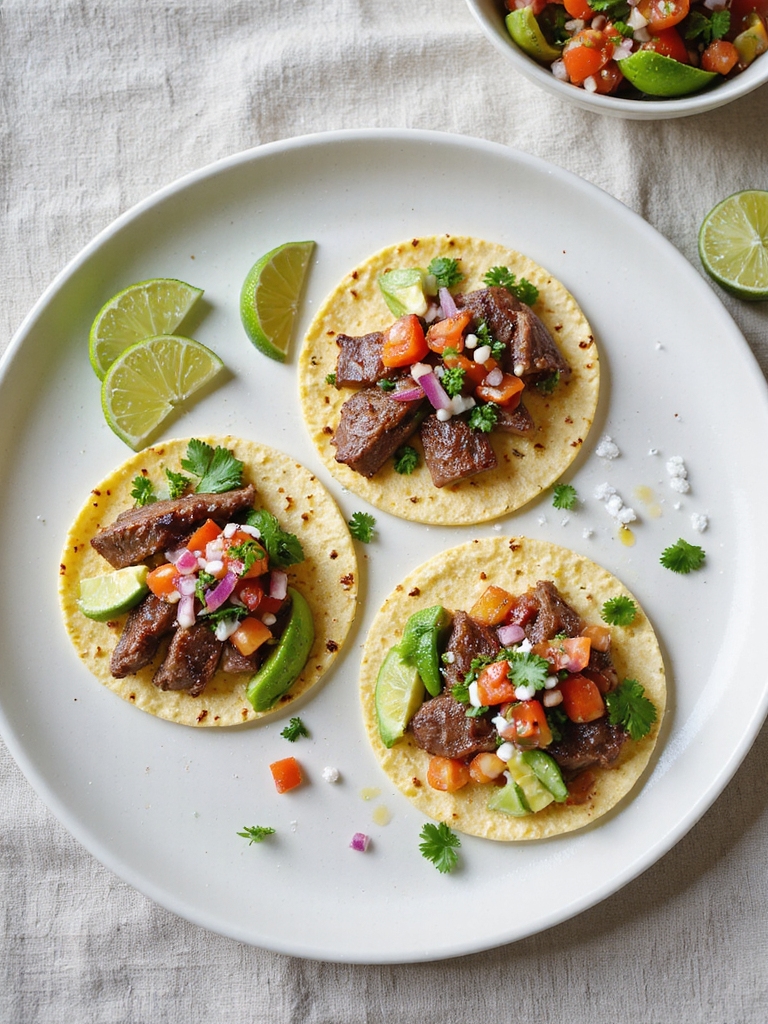 citrus marinated seared liver tacos