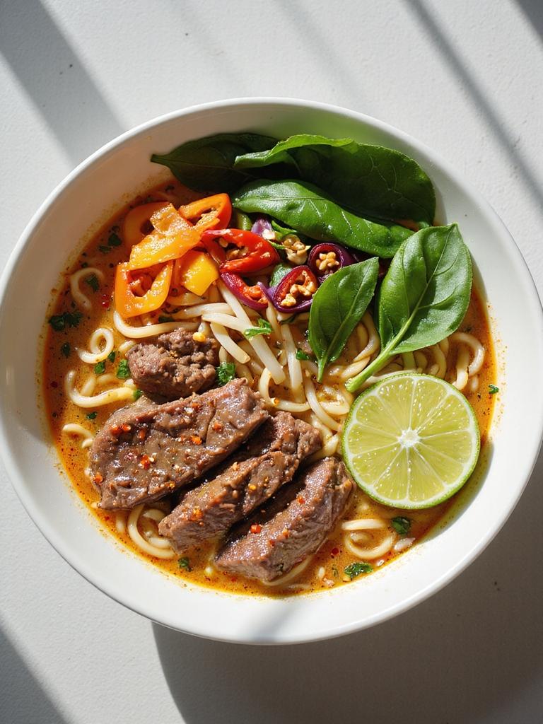 coconut lime beef basil ramen