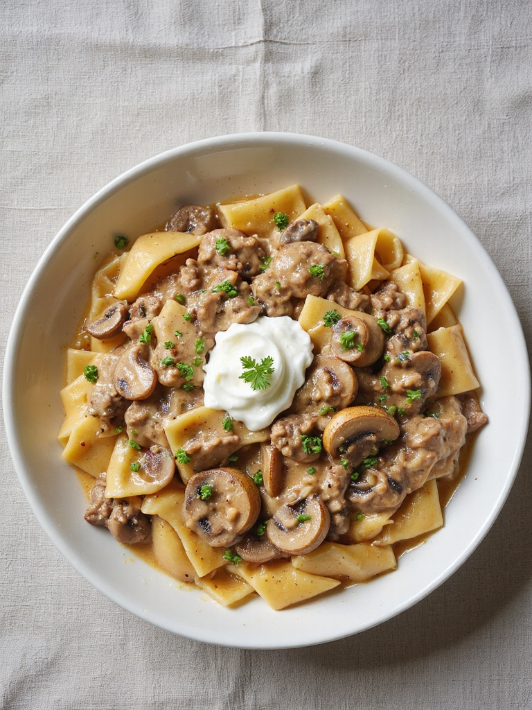 creamy slow cooked ground beef