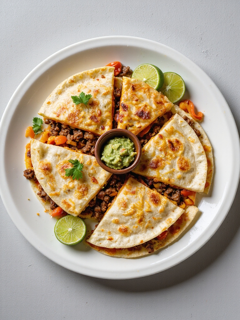 crispy cheesy tex mex quesadillas