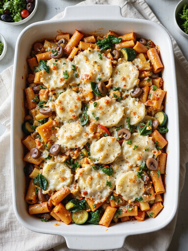flexible saucy cheesy baked ziti