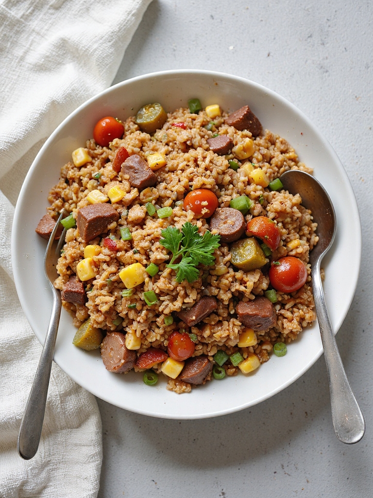 fluffy savory adaptable dirty rice