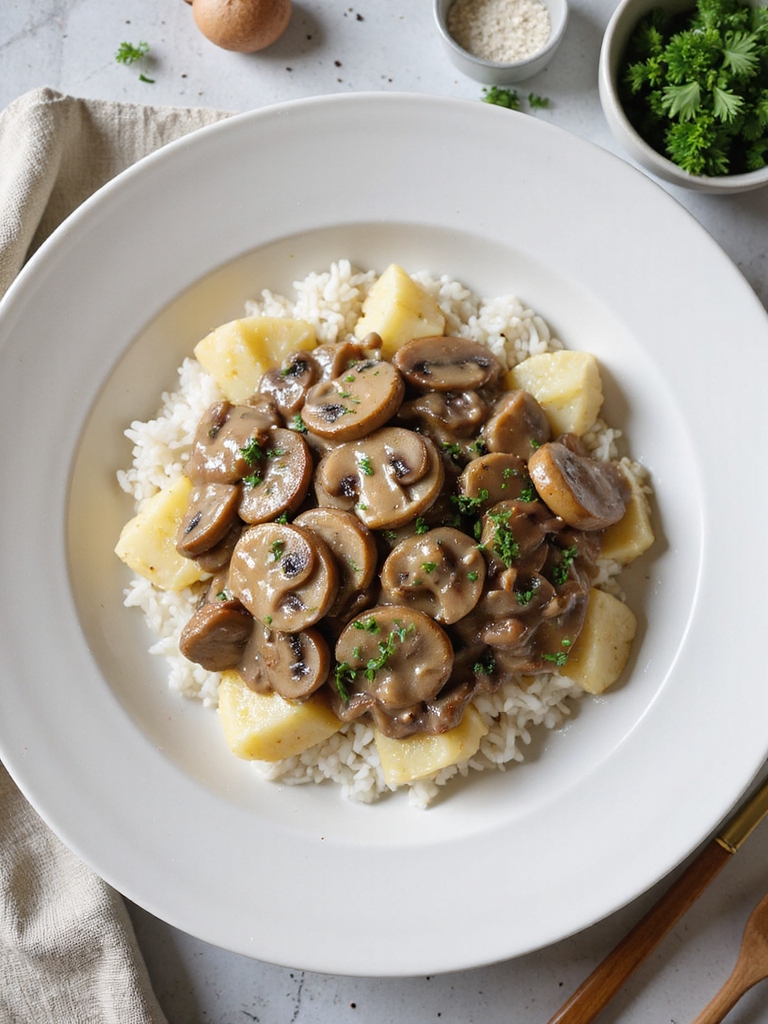 gluten free slow cooker beef stroganoff