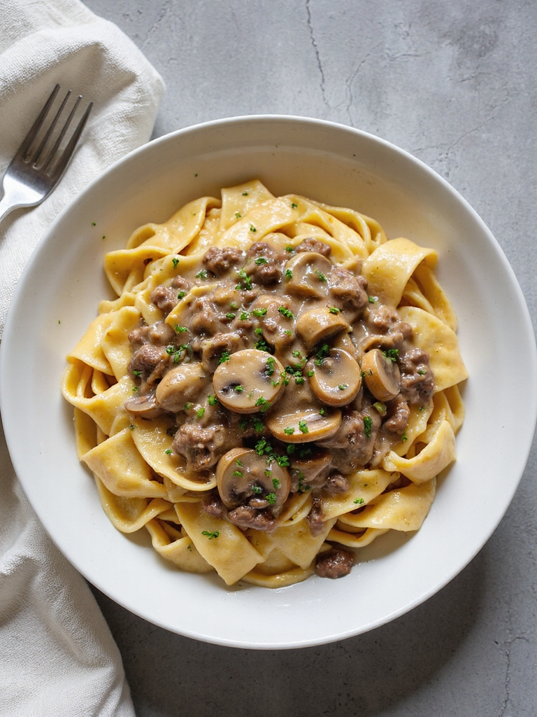 ground beef weeknight stroganoff