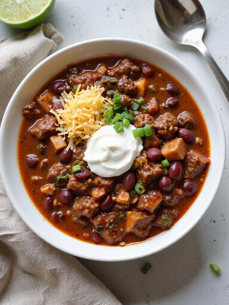 hearty slow cooked ground beef