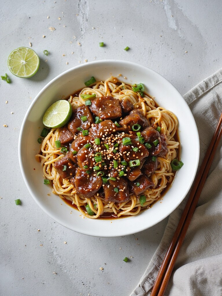 instant pot shredded beef noodles