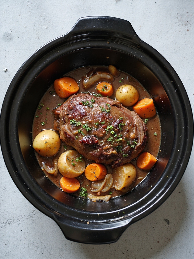low and slow chuck roast gravy