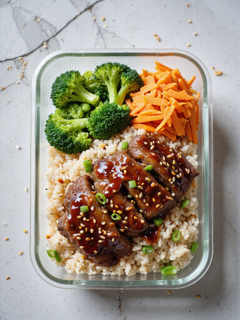 make ahead glossy teriyaki bowls