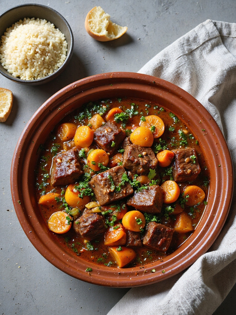 moroccan spiced beef stew