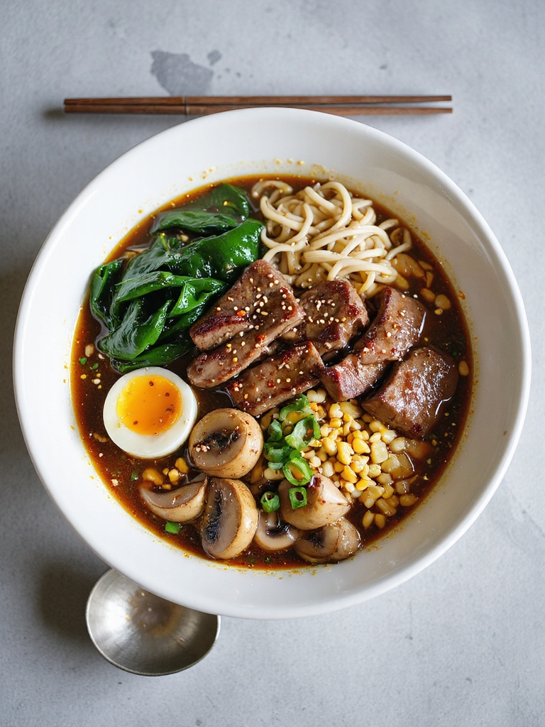 one pot quick beef ramen