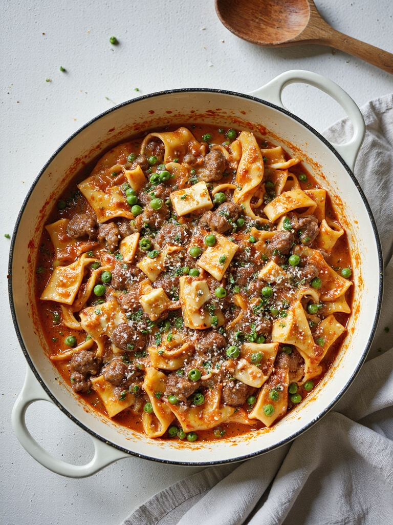pantry powered creamy beef noodles