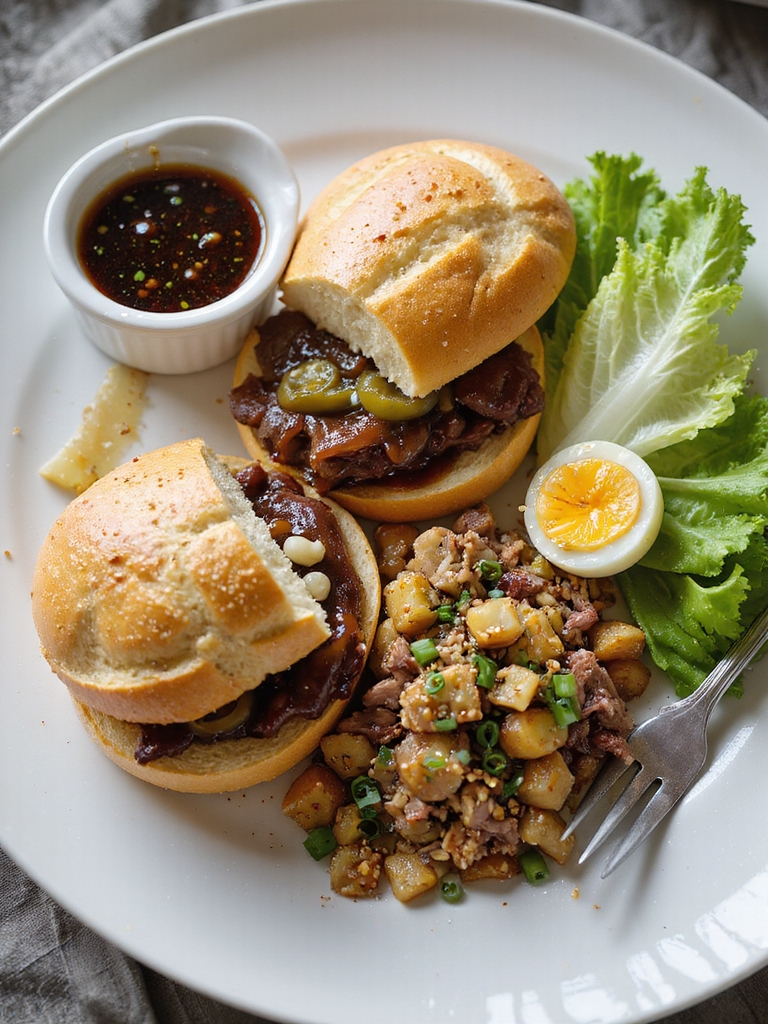 roast beef repurposed into sandwiches