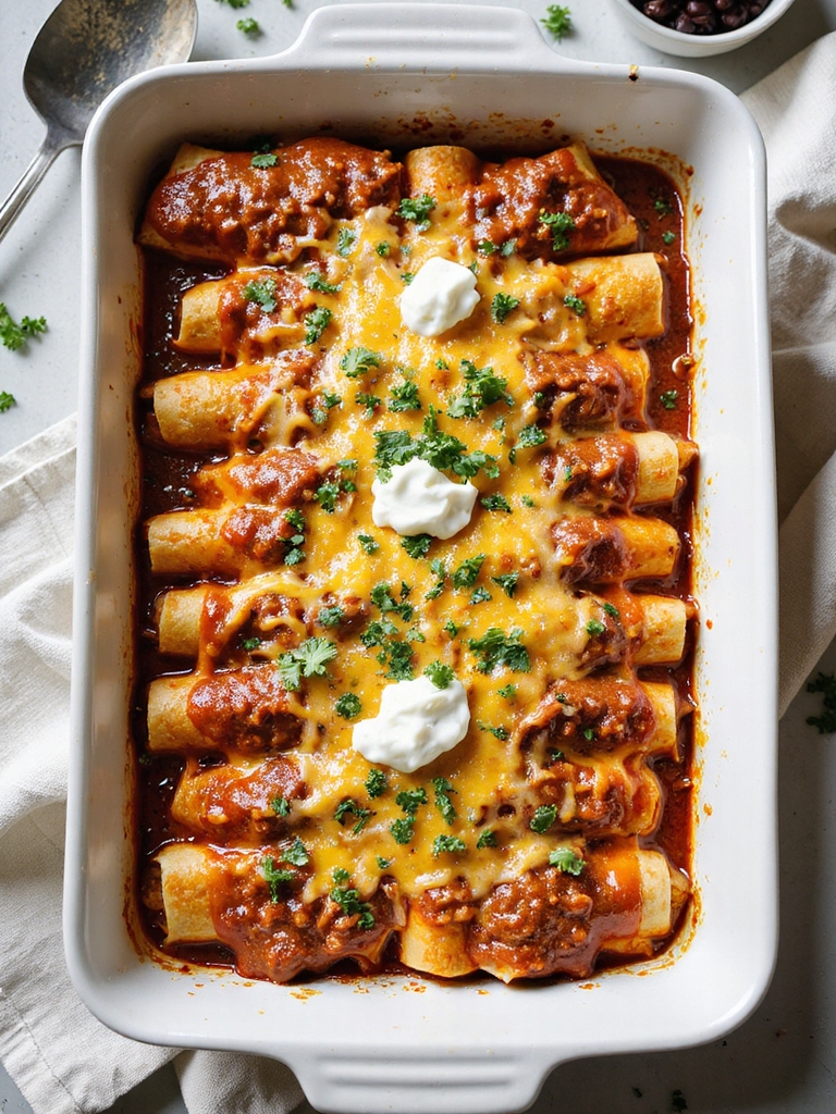 rotisserie beef enchilada shortcuts