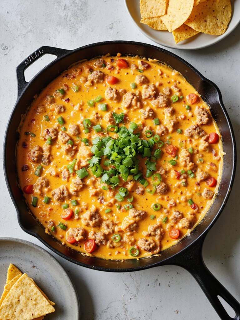 skillet velveeta rotel sausage