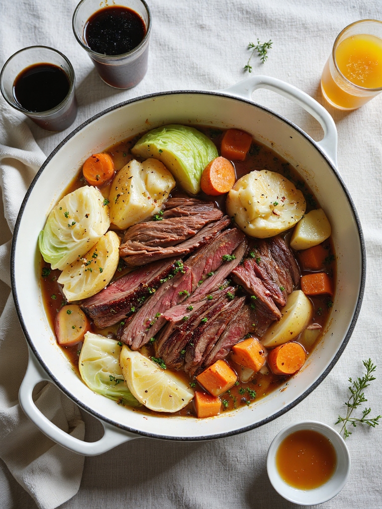 slow cooked corned beef variations