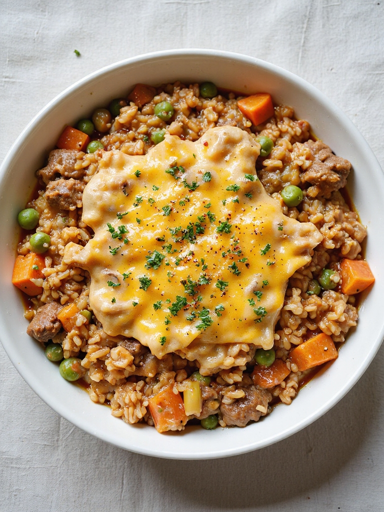 slow cooked creamy beef casserole