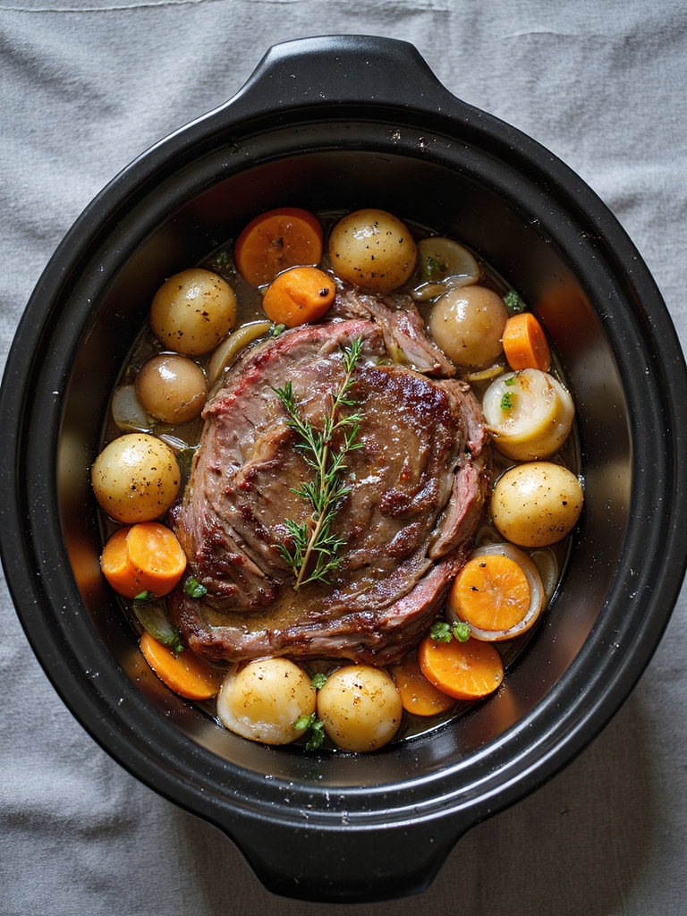 slow cooked fork tender beef