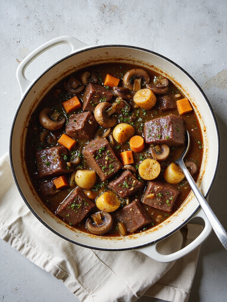 slow cooked guinness beef stew